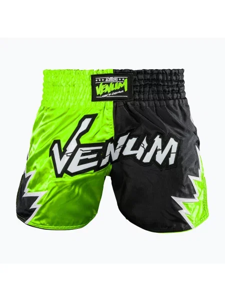 Tréninkové šortky Venum Inferno Muay Thai yellow/black černé