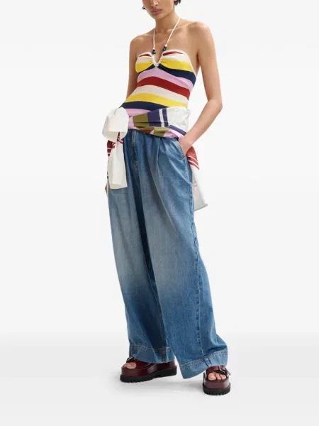 Top Essentiel Antwerp cu dungi alb