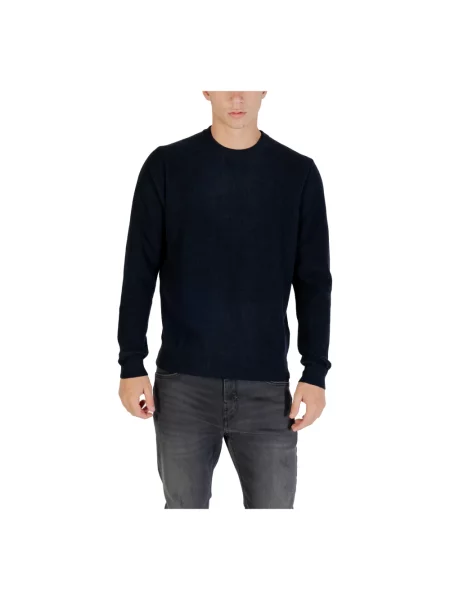 Sweter Antony Morato klasyczny niebieski