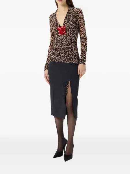 Fustă midi Blumarine negru