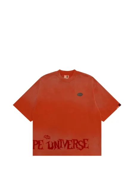 Tricou Aape By A Bathing Ape cu imagine portocaliu
