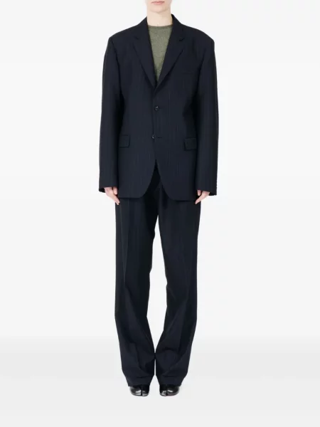 Ριγέ μπλέιζερ Maison Margiela μπλε