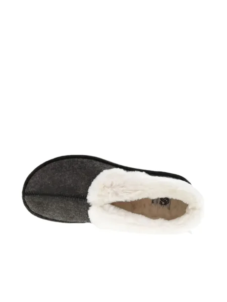 Garnitură de blană papuci de casă Clarks Originals cu blană gri