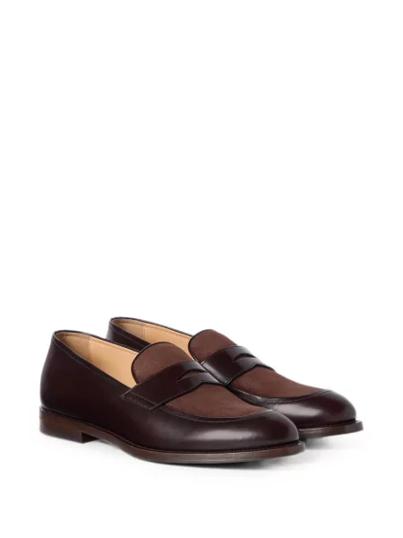 Szarvasbőr loafer Brunello Cucinelli barna