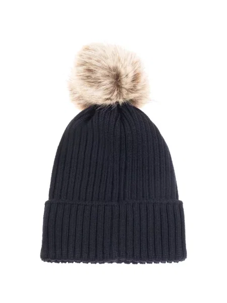 Czapka dziecięca Moncler Enfant niebieska