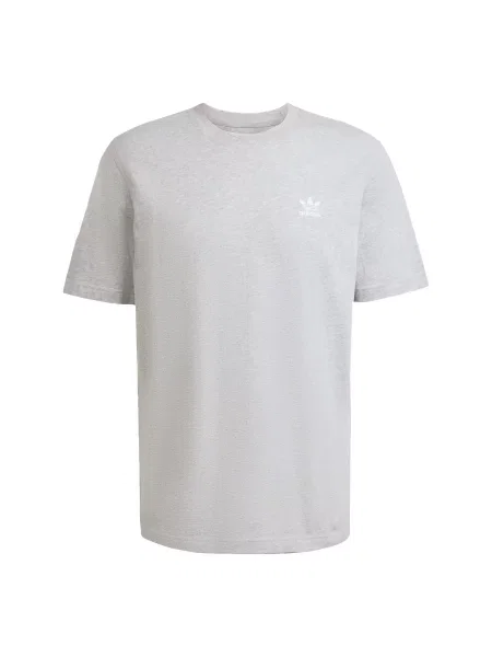 ADIDAS ORIGINALS Majica Trefoil Essentials svijetlosiva bijela