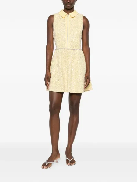 Rochie mini Alice + Olivia de costum galben