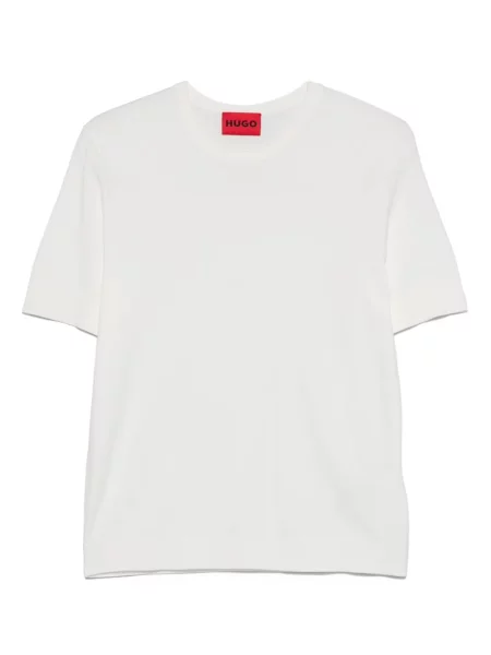 Tricou Hugo tricotate alb