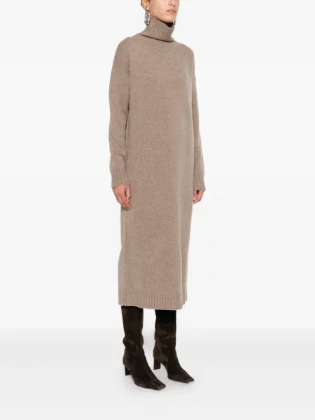 Rochie Max Mara din cașmir de costum gri