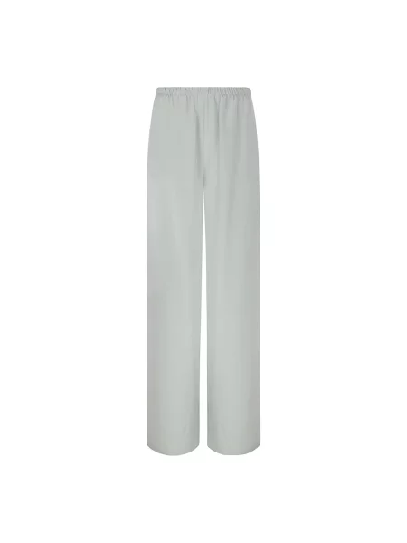 Lniane spodnie Max Mara zielone