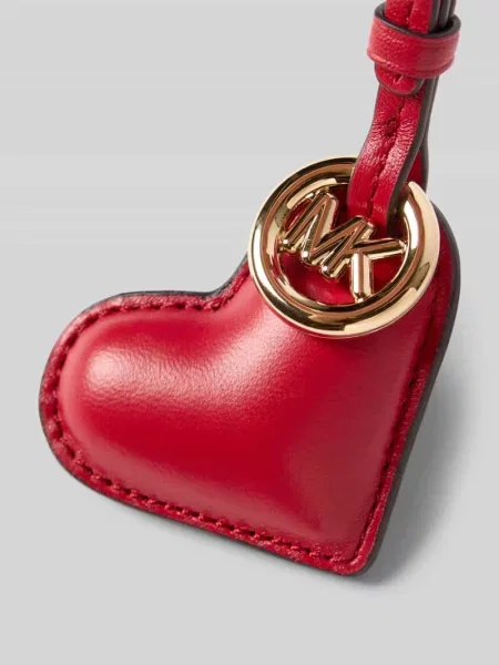 Zawieszka ze sprzączką i aplikacją z logo Michael Michael Kors czerwona