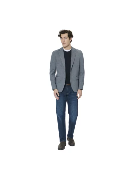 Lniana marynarka Matinique niebieska