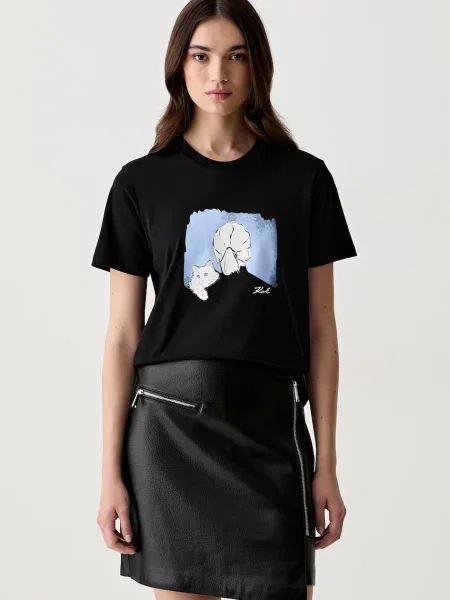 Karl Lagerfeld tričko černé
