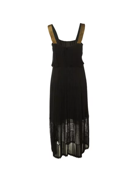 Rochie maxi Sandro din dantelă negru