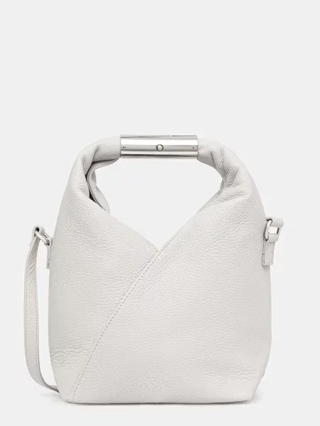 Maison Margiela torebka skórzana szara