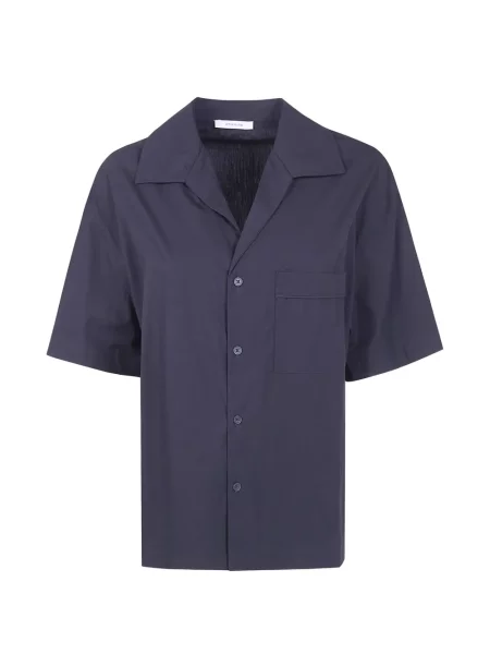 Koszula Entire Studios z dekoltem w serek niebieska