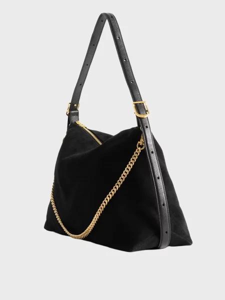 Замшева сумка Zadig&voltaire чорна
