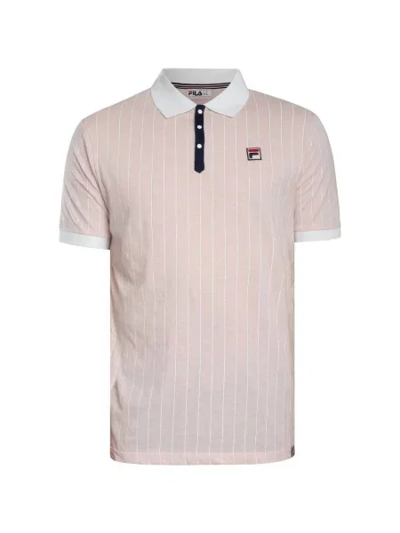 Tricou polo Fila cu dungi clasic alb