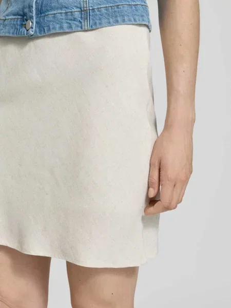 Spódnica mini z elastycznym pasem model ‘Lunna’ Neo Noir beżowa