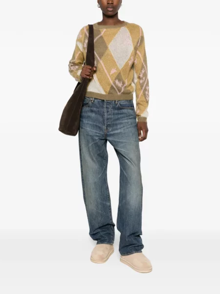 Pulover I Blues cu model argyle galben