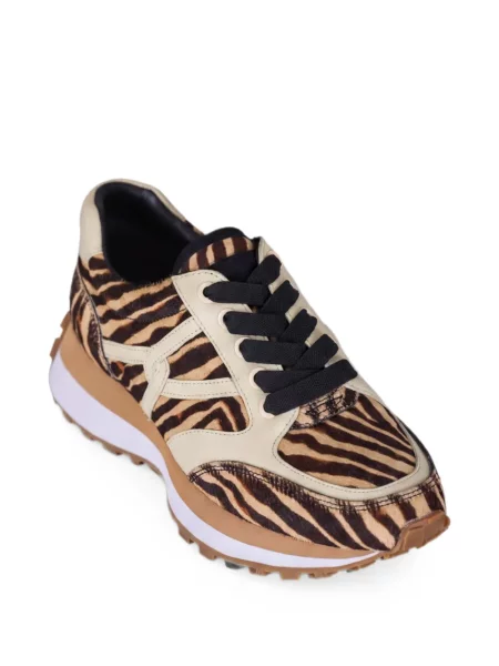 Sneakerși Veronica Beard cu imagine cu model zebră maro