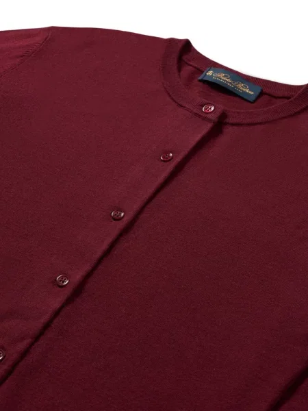 Cardigan Brooks Brothers de lână roșu