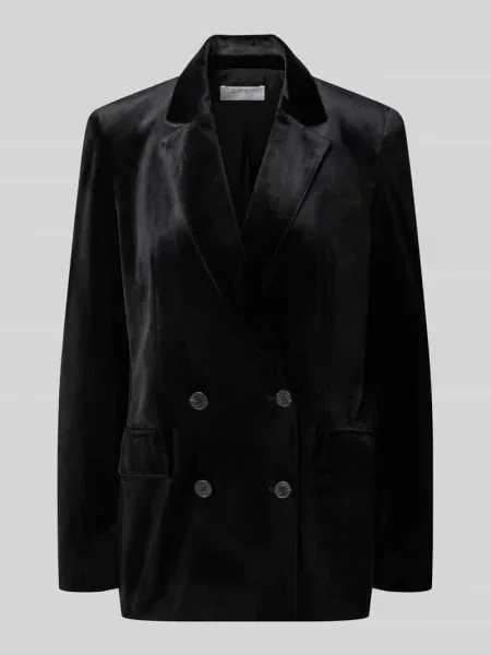 Żakiet o kroju regular fit z poduszkami na ramionach Jake*s Collection czarna