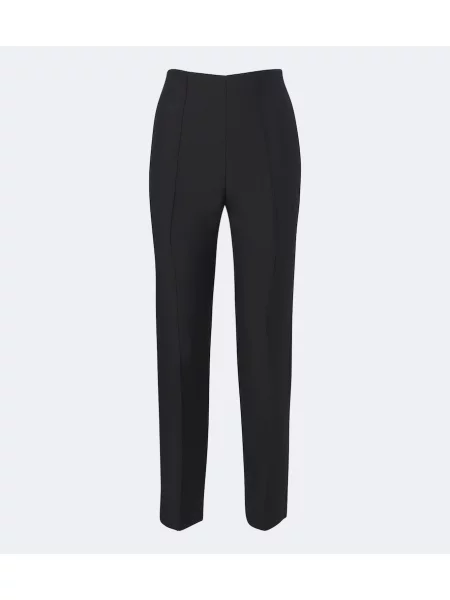 Decupat pantaloni Roland Mouret de lână negru