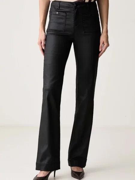 Morgan pantaloni evazați bell-bottom pentru femei cu negru
