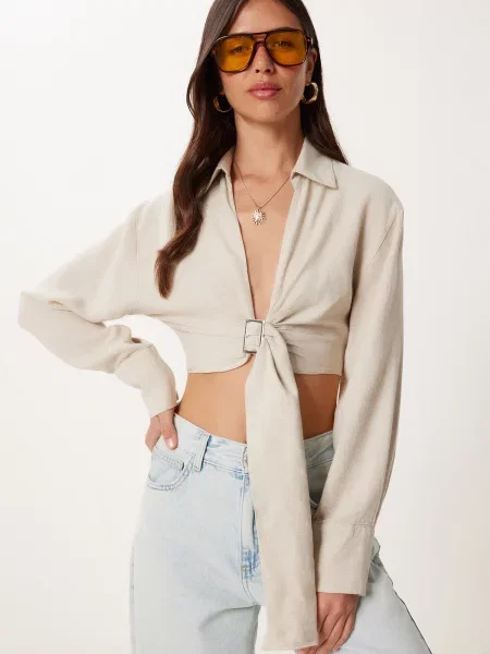 Happiness İstanbul Bluză piatră gri