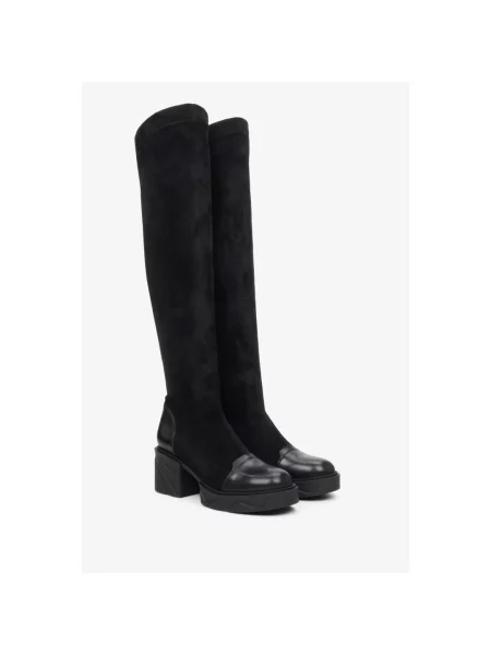 Ботфорты Estro черные