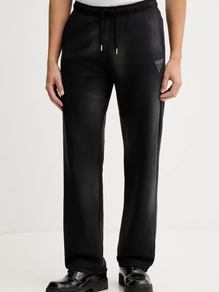 Bombažen spodnji del trenirke Guess Originals črna