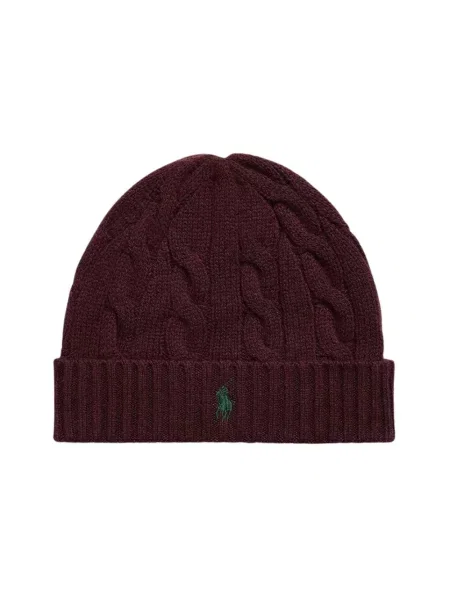 Czapka Polo Ralph Lauren z kaszmiru czerwona