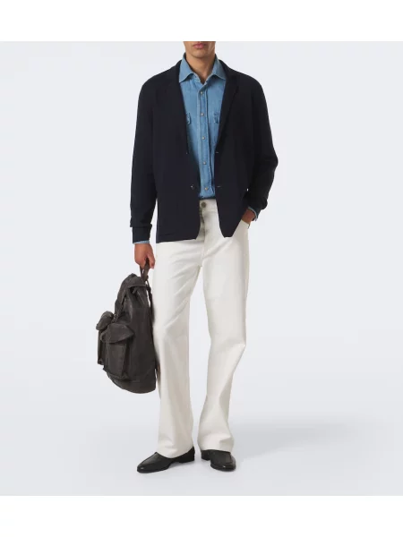 Cardigan Slowear de lână albastru