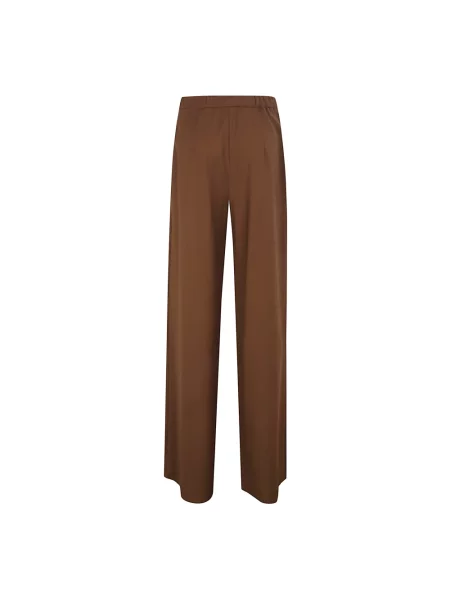 Spodnie Max Mara Studio wełniane brązowe
