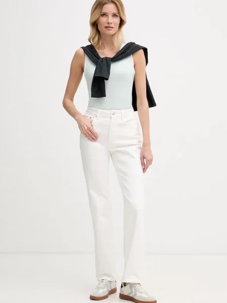 Calvin Klein Jeans flare kavbojke bela