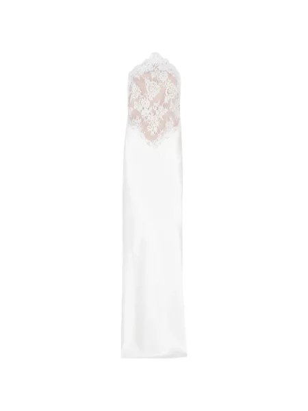 Rochie Retrofete din dantelă alb
