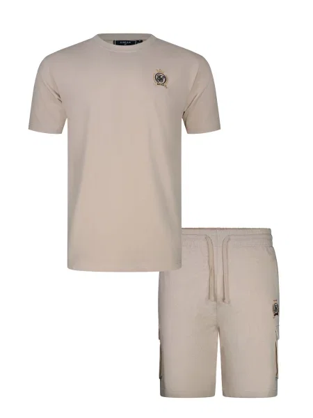 SikSilk Haine de casă bej / galben auriu negru