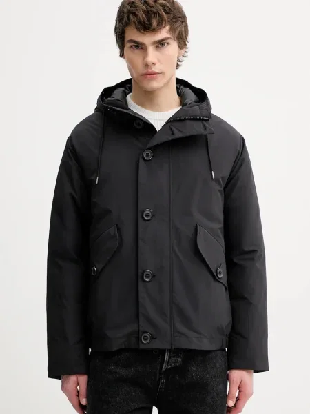 C.P. Company geacă de puf negru