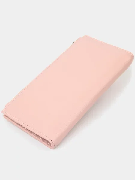 Кожаный кошелек St Leather Accessories розовый