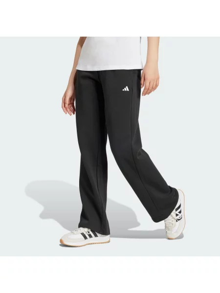 Spodnie Essentials Small Logo Feel Cozy Open-Hem białe