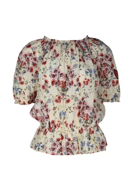Top Maje cu model floral cu imagine