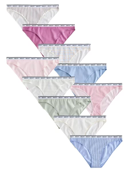 Next Slip deschis / albastru deschis / verde pastel / magenta / roz pastel bej