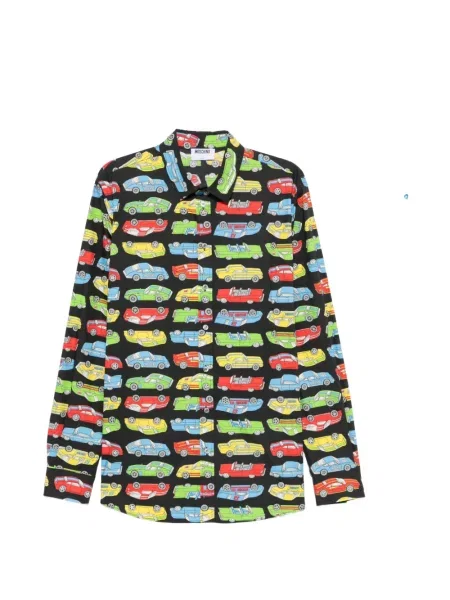 Raštuota marškiniai Moschino juoda