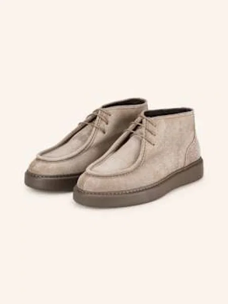 Doucal's Botki Zamszowe Chukka Parabout beige beżowe