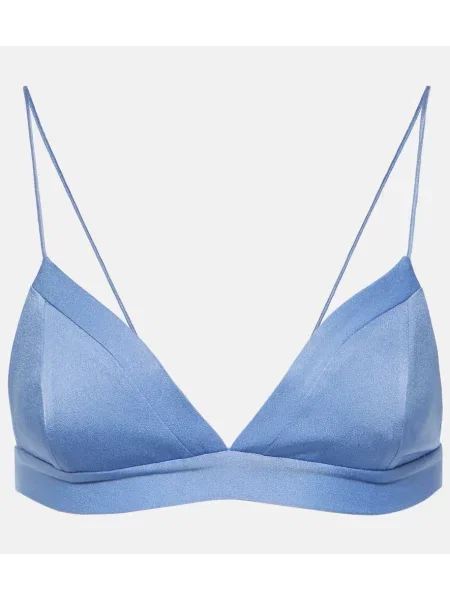 Satynowy biustonosz Alex Perry fioletowy