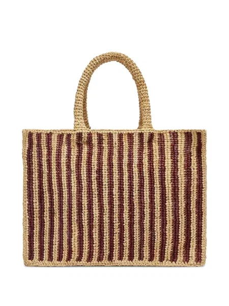 Geantă shopper Mc2 Saint Barth cu dungi roșu
