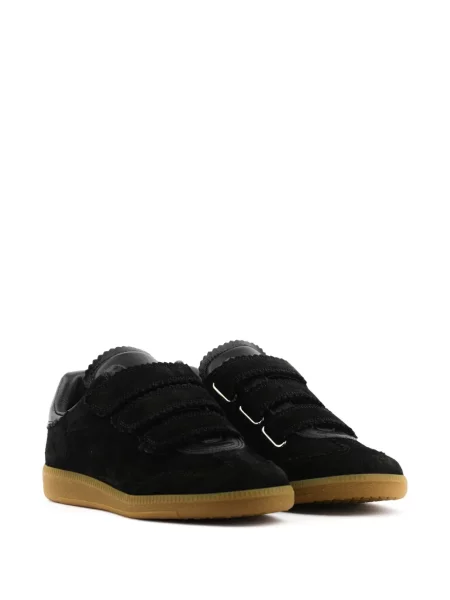 Sneakerși Isabel Marant din piele de căprioară negru