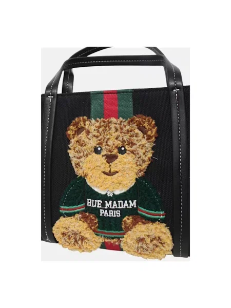 Torebka Rue Madam typu teddy czarna
