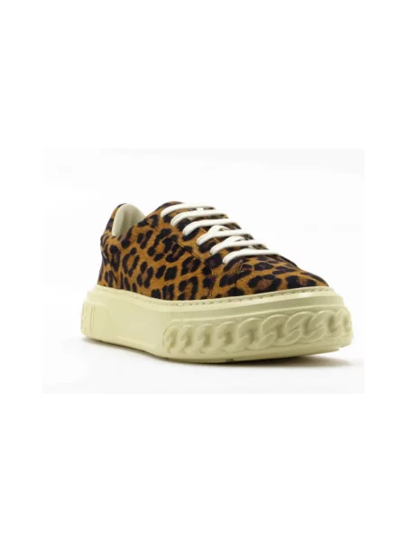Sneakersy Casadei zamszowe brązowe